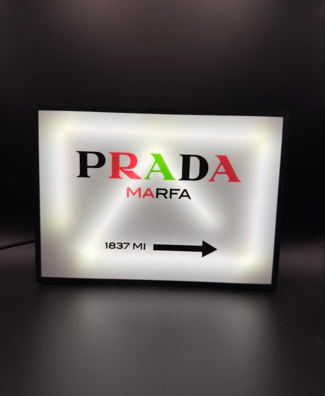 Prada Marfa Lightbox