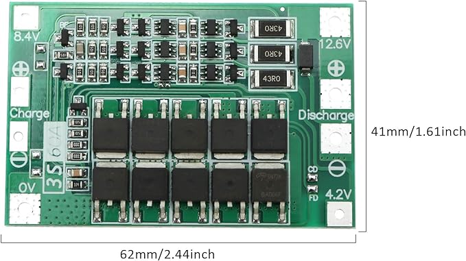 12,6V 3S BMS 60A Cell Balancing (Ninebot 48V MOD)