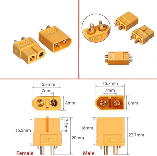 1 Paar  XT-60 Stecker Männlich und Weiblich