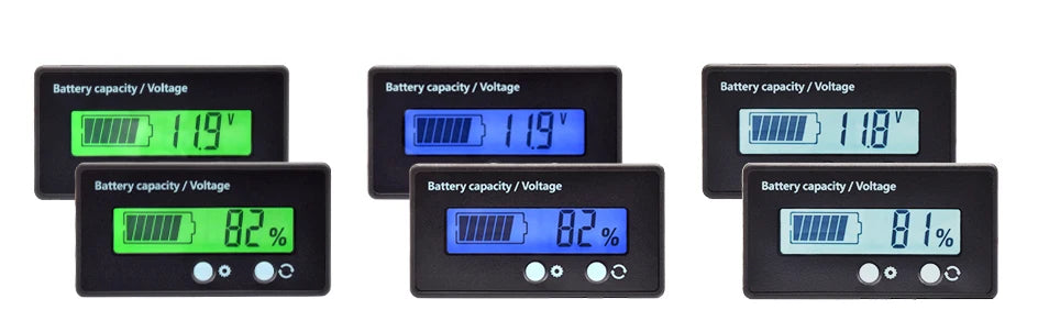 Lifepo4 Lithium Batterie Kapazität Anzeige LED Digital 0-120V